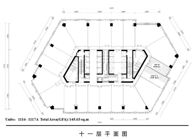 领展企业广场楼层平面图